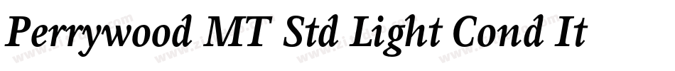 Perrywood MT Std Light Cond It字体转换